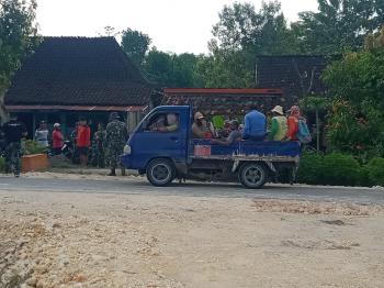 Jalan TMMD Bojonegoro Di Ngrancang Agar Lebih Rapi, Warga Sukarela Melanjutkannya